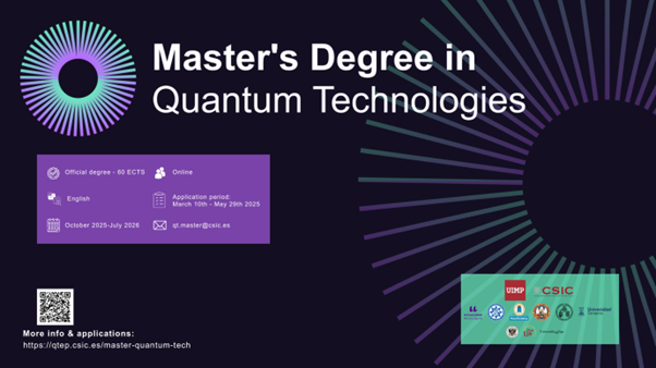 Abierto el plazo de preinscripción en el Máster de Tecnologías Cuánticas UIMP-CSIC